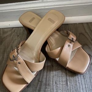 Coach slip on sandals size 7 1/2